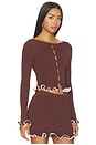 view 2 of 4 GILET BELLA  in Brown & Pink