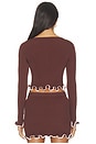 view 4 of 4 GILET BELLA  in Brown & Pink