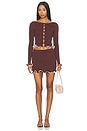 view 5 of 4 GILET BELLA  in Brown & Pink