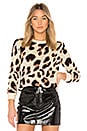 view 1 of 4 SPEAK UP 풀오버 스웨터 in Metallic Leopard