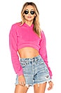 view 1 of 4 SWEAT CROPPED SUPER CROP in Bubble Gum