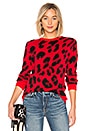 view 1 of 4 Speak Up Sweater in Red Leopard