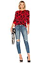 view 4 of 4 Speak Up Sweater in Red Leopard