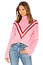 view 1 of 4 Caroline Sweater in Pink & Red