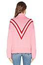 view 3 of 4 Caroline Sweater in Pink & Red