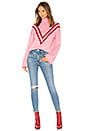 view 4 of 4 Caroline Sweater in Pink & Red
