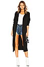 view 1 of 3 Cardigan With Banded Hem in Black