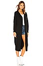 view 2 of 3 Cardigan With Banded Hem in Black