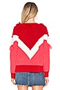 view 3 of 4 Nikki Sweater in Red & Pink