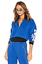 view 1 of 5 Hailey Cropped Hoodie in Cobalt