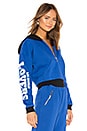 view 3 of 5 Hailey Cropped Hoodie in Cobalt