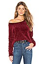 view 1 of 4 Scarlett Chenille Sweater in Burgundy