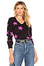 view 1 of 4 Cosmos Pullover in Black & Magenta