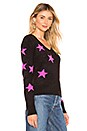 view 2 of 4 Cosmos Pullover in Black & Magenta