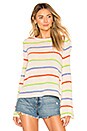 view 1 of 4 Toto Sweater in Ivory Rainbow Stripe