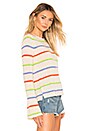 view 2 of 4 Toto Sweater in Ivory Rainbow Stripe