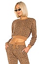 view 1 of 4 SUDADERA SALLY in Tan Leopard