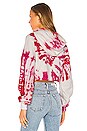 view 3 of 4 Tie Dye Crop Hoodie in Pink Swirl