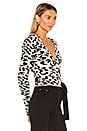 view 2 of 5 Leopard Wrap Sweater in Snow Leopard