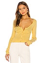 view 1 of 4 Acima Cardigan in Yellow