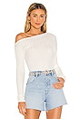 view 1 of 5 Angela Off Shoulder Sweater in White