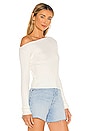 view 2 of 5 Angela Off Shoulder Sweater in White