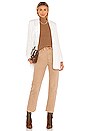 view 4 of 4 Cold Shoulder Ribbed Turtleneck in Camel