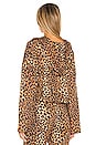 view 3 of 4 Leopard Print Hoodie in Chocolate Leopard