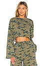 view 1 of 4 Cropped Oversized Tee in Camo
