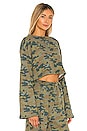view 2 of 4 Cropped Oversized Tee in Camo