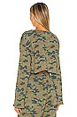 view 3 of 4 Cropped Oversized Tee in Camo