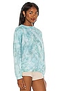 view 2 of 4 Bradley Sweatshirt in Teal Green Tie Dye
