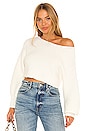 view 1 of 4 Camille Off Shoulder Sweater in White