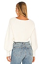 view 3 of 4 Camille Off Shoulder Sweater in White