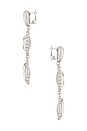 view 2 of 2 Zolia Earring in Clear Silver