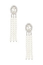 view 1 of 2 Sage Earring in Silver Rhinestone