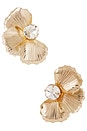 view 1 of 2 BRINCOS MERYL in Gold