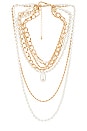 view 1 of 2 Harlow Necklace in White Black