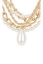 view 2 of 2 Harlow Necklace in White Black