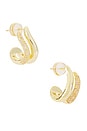 view 1 of 3 BOUCLES D'OREILLES FERNANDA in Gold