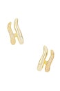 view 3 of 3 BOUCLES D'OREILLES FERNANDA in Gold