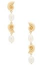 view 1 of 2 Violet Earrings in Gold