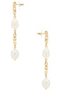 view 2 of 2 Violet Earrings in Gold