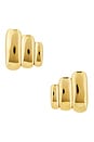 view 1 of 2 BRINCOS CAITLIN in Gold