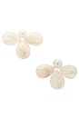 view 1 of 2 PENDIENTES CORINNE in Pearl