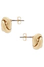 view 2 of 2 PENDIENTES CARMINE in Gold