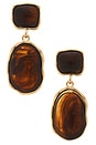 view 1 of 2 Zuri Earrings in Brown