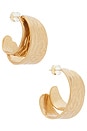 view 1 of 3 Cora Earrings in Gold