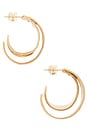 view 2 of 3 Cora Earrings in Gold
