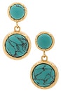 view 1 of 2 Helena Earrings in Turquoise